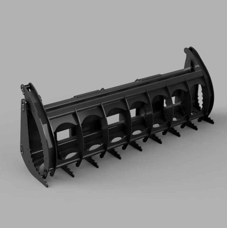 84" Skid Steer Brush Grapple DXF Cut and build files