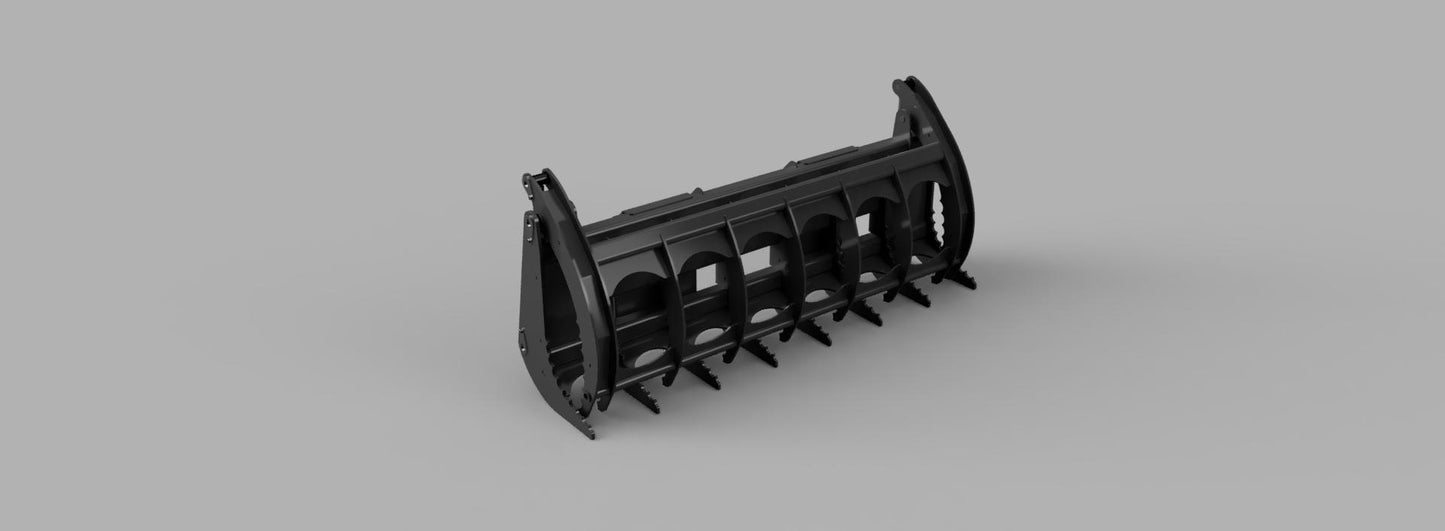 Skid Steer Brush Grapple DXF Cut and build files