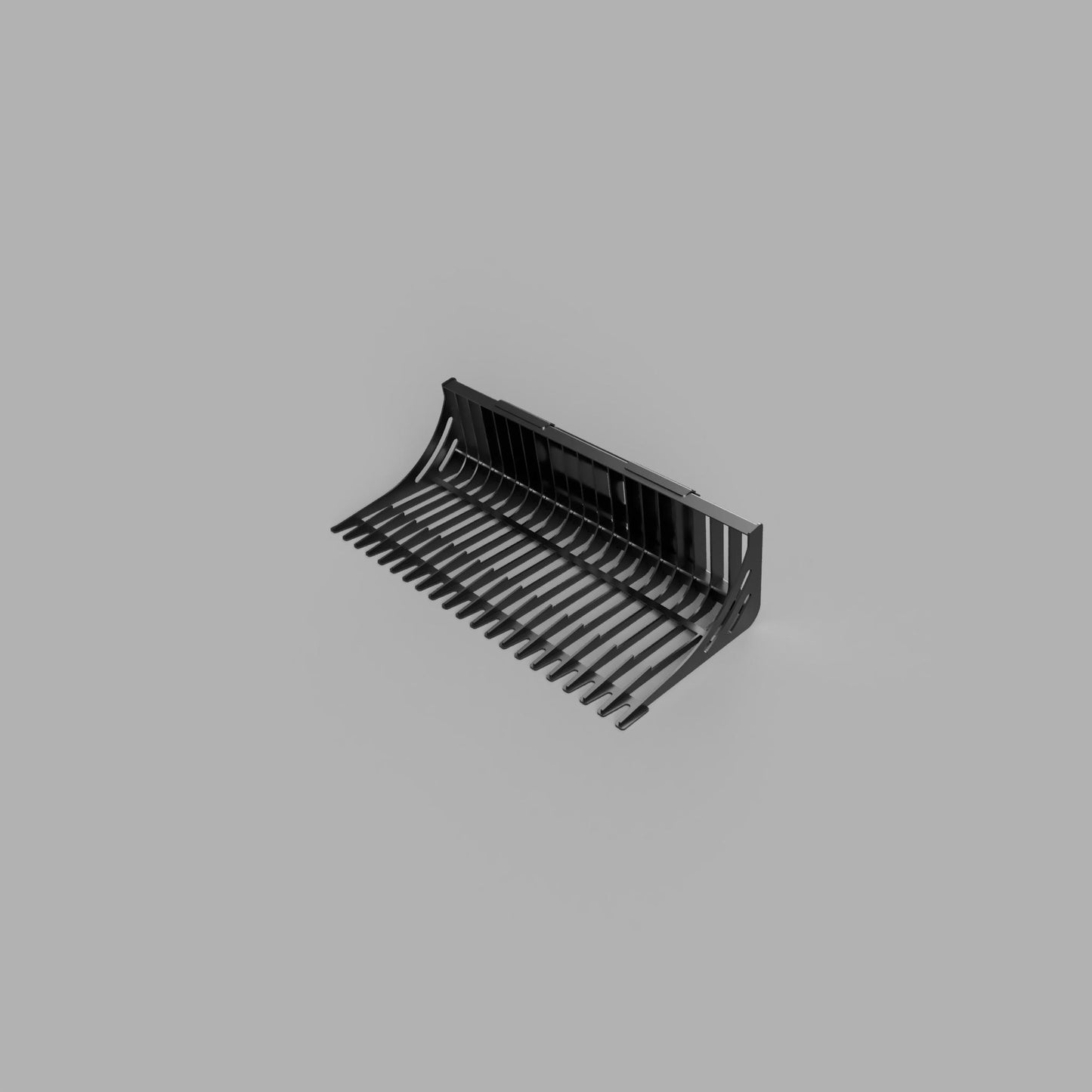 72 Inch Skeleton Rock Bucket with Skid Steer Quick Attach DXF Cutting and Building Files