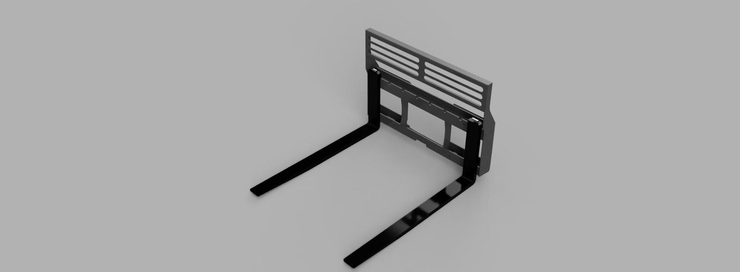 Skid steer Pallet forks Cutting and building files